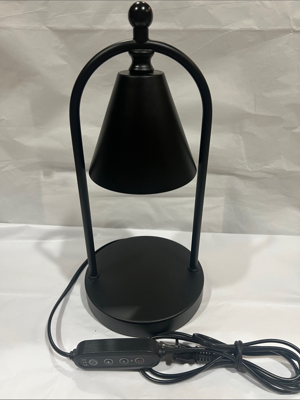 Matte Black Modern Table LMP - Sleek Home Dining Accent LGT